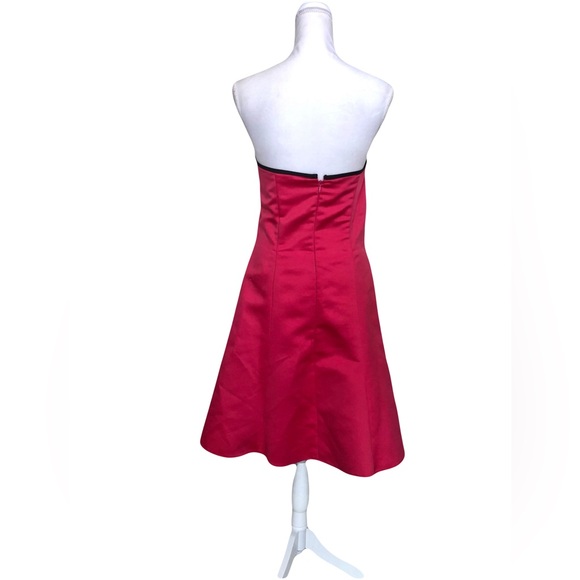 Vintage Jessica McClintock for Gunne Sax Hot Pink Strapless Dress - Size 7 - Picture 8 of 10